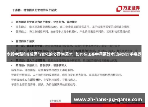 李毅中场策略反思与变化的必要性探讨：如何在比赛中调整战术以应对对手挑战